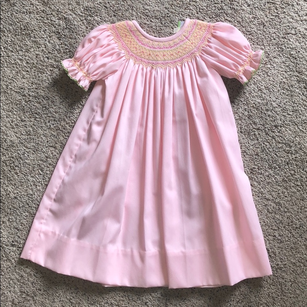Boutique girls smocked dresses size 24 mo & 3 mo